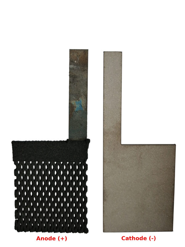 PbO2 50x40mm Anode + Cathode electrodes for perchlorate electrolysis